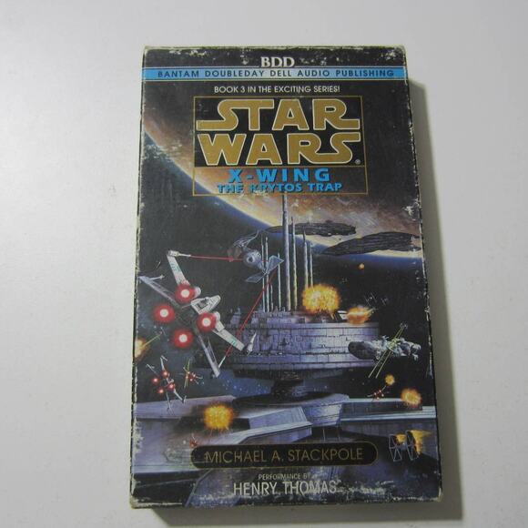 Vintage Star Wars X-Wing Krytos Trap Audiobook Cassette Michael Stackpole - Picture 1 of 6